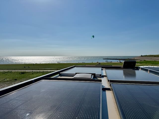 Blick auf Surfer