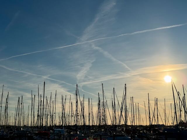 Abendstimmung am Jachthafen