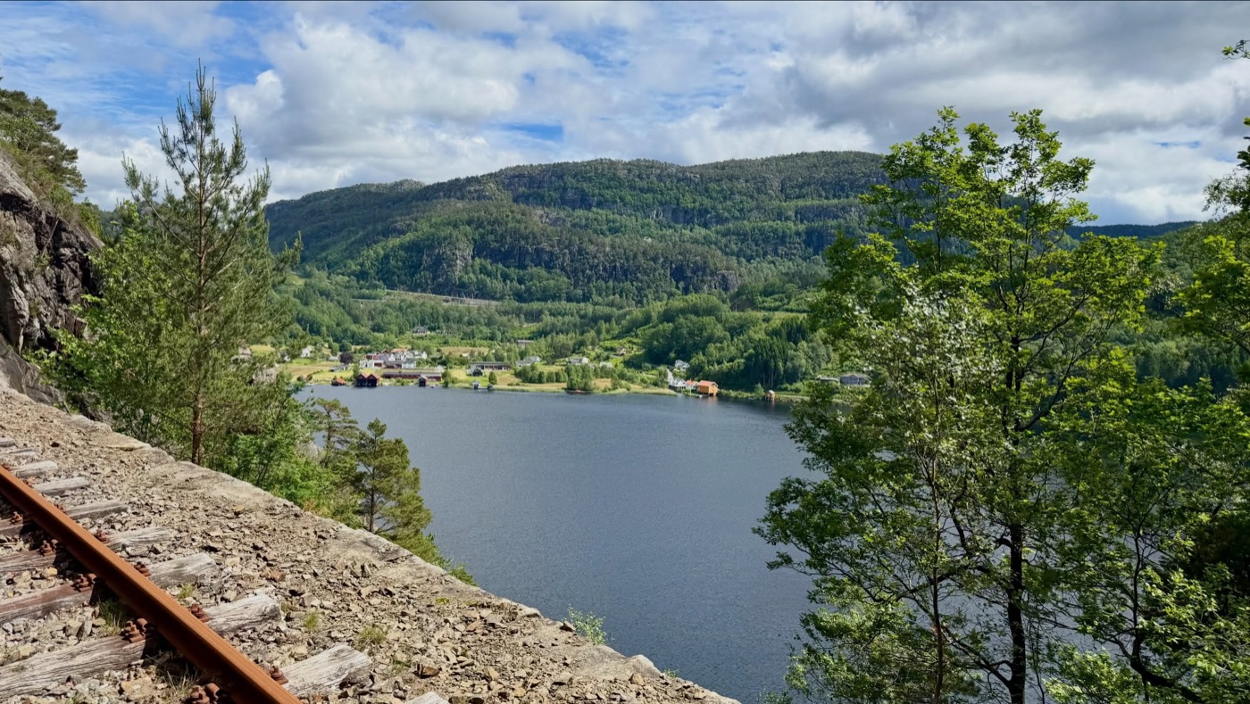 Alte Bahnstrecke bei Flekkefjord