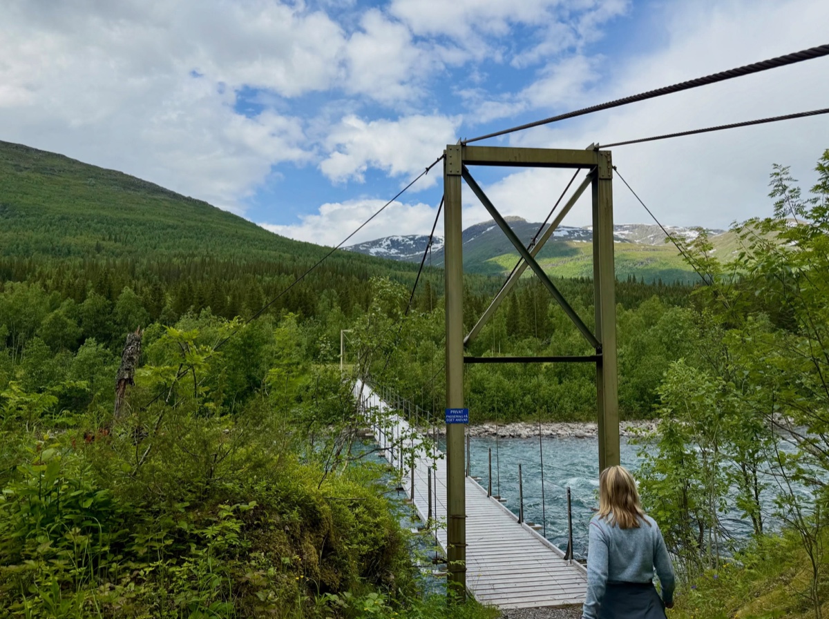 Hängebrücke bei Storforshei