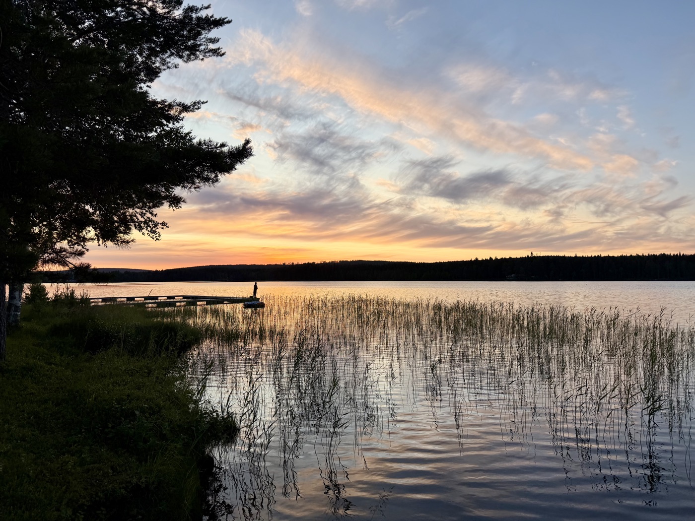 Abendstimmung am See bei Fredrika